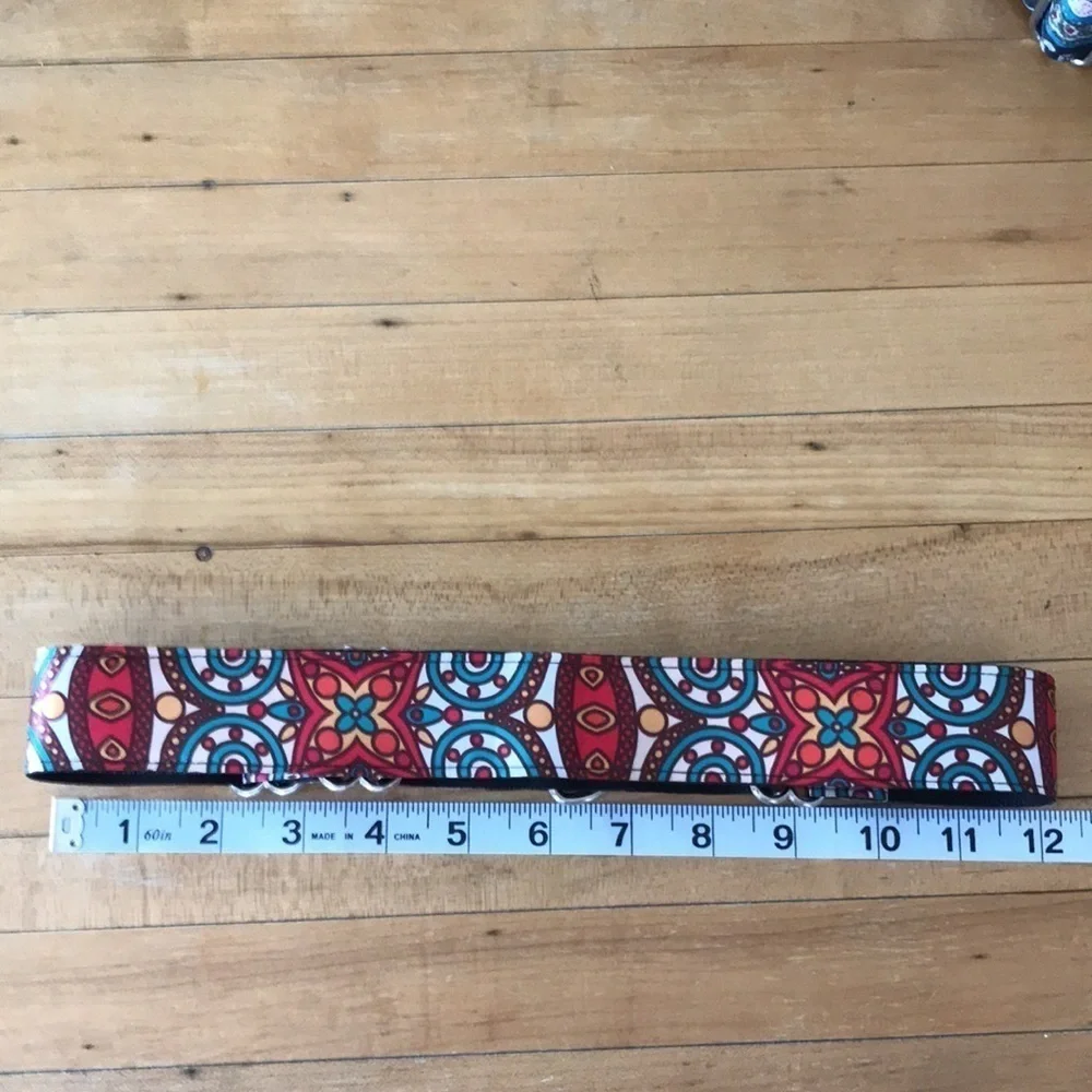 Dog Collar Geometric Psychedelic Style Pattern